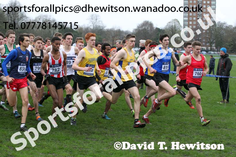 Mens under-20s, British Athletics Liverpool Cross Challenge, Sefton Park, Liverpool. Photo: David T. Hewitson/Sports for All Pics